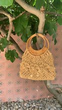 Vintage Macrame Market Basket