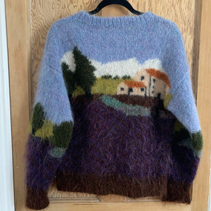 Country scene Hand Knit
