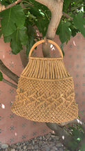 Vintage Macrame Market Basket